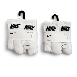 Nike Cushioned Activewear Crew Socks Size 5-7 NWT 12 PAIRS